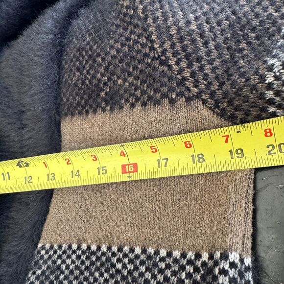 Anthropologie Current Air Cardigan Sweater Womens Size XS Brown Black Wool - Picture 14 of 16